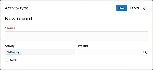 Create activity type